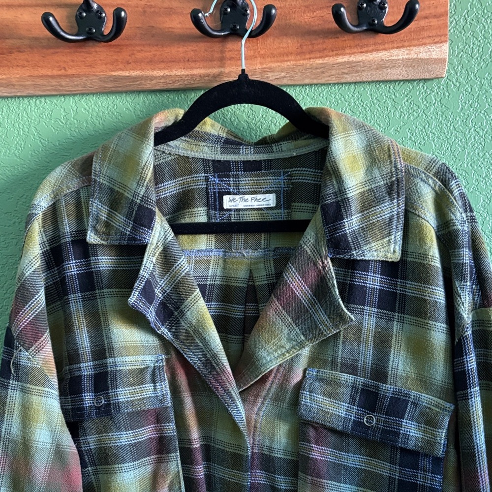 We The Free Plaid Flannel Shirt